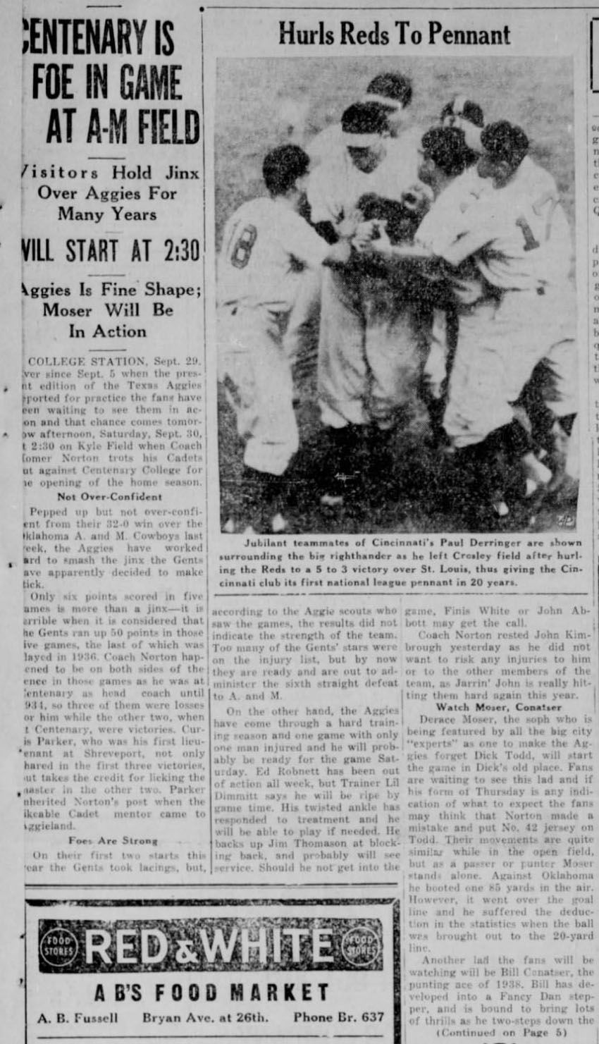 The Eagle Archives: September 29, 1939